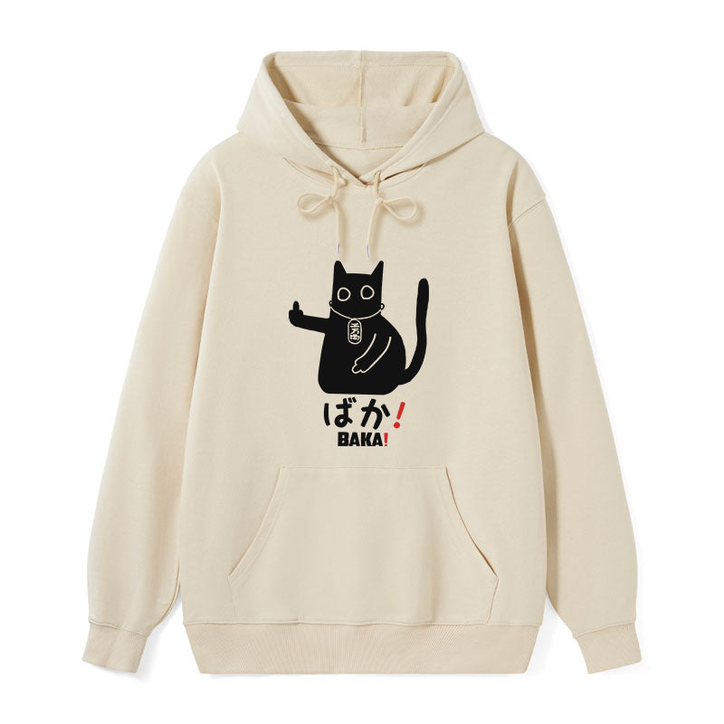 Japanese Baka Cat Classic Hoodie