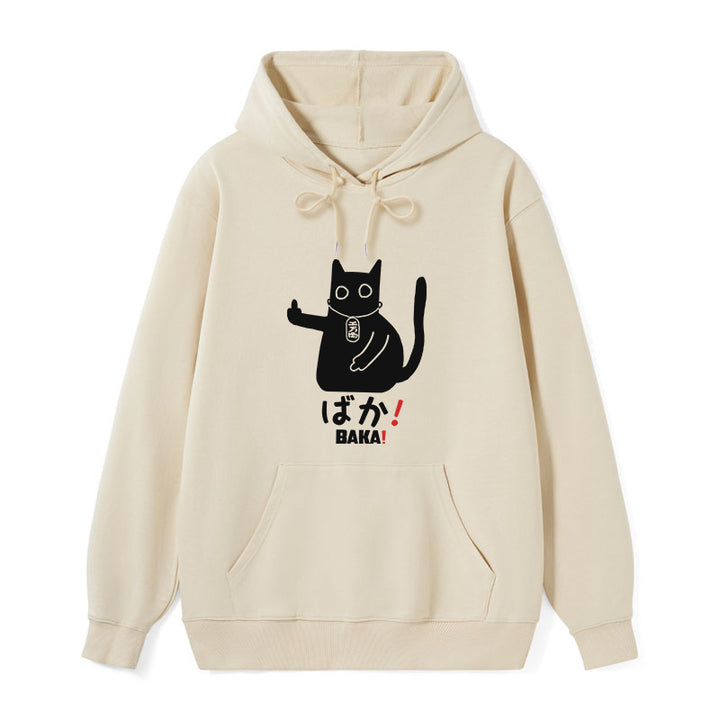 Japanese Baka Cat Classic Hoodie