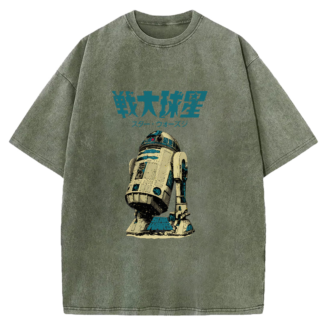 Star Wars Vintage Japanese Washed Crew Neck T-Shirt