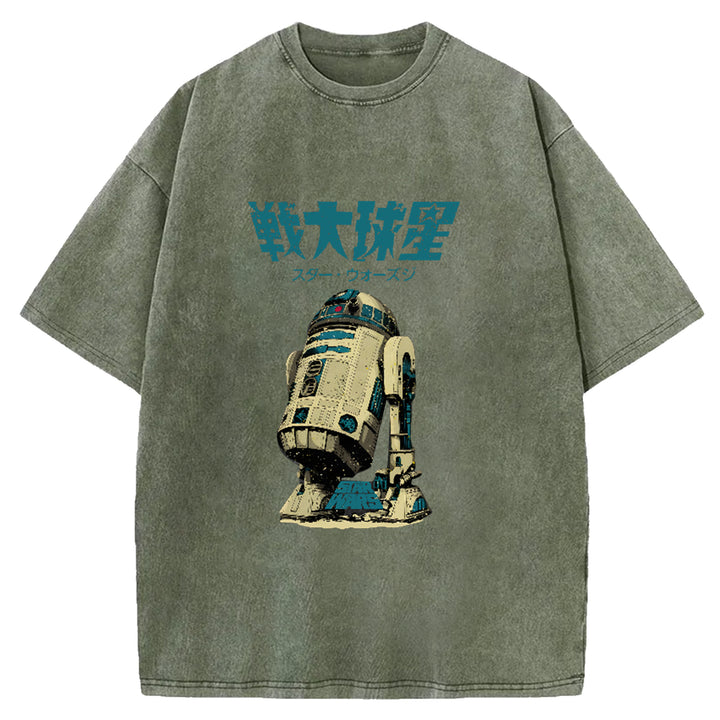Star Wars Vintage Japanese Washed Crew Neck T-Shirt