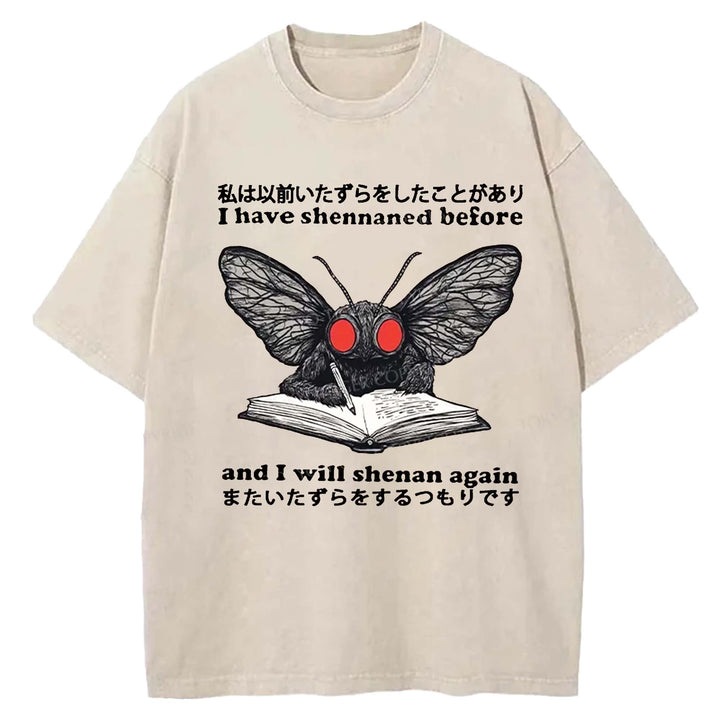 I Have Shennaned Before And I Will Shenan Again Washed Crew Neck T-Shirt