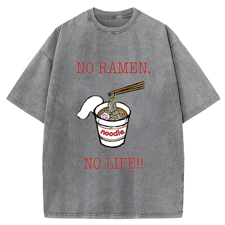 Life Must Have Ramen Washed Crew Neck T-Shirt