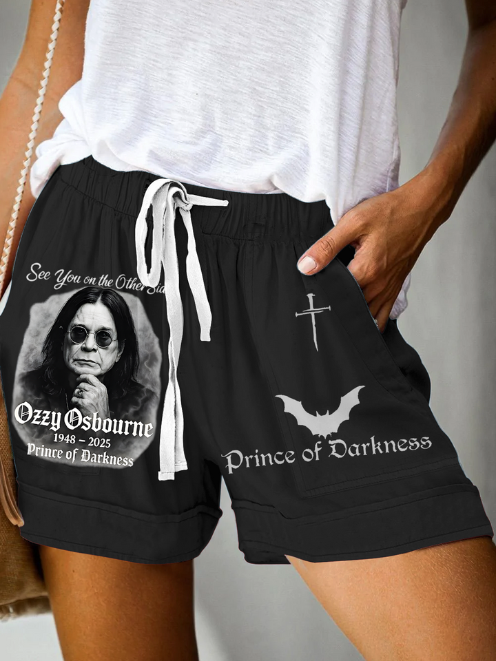 70s Heavy Metal Rock Band Casual Shorts