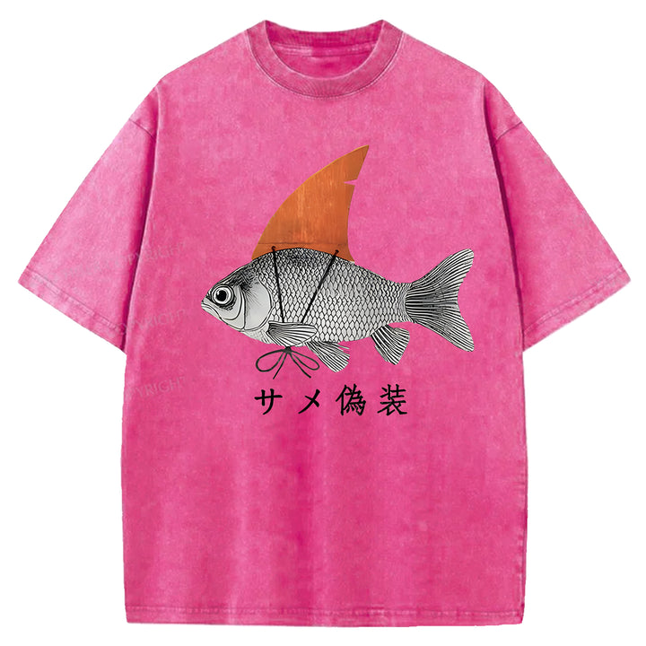 Fake Fish Washed Crew Neck T-shirt