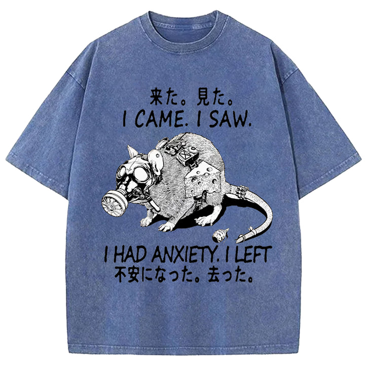 Anxious Mouse Washed Crew Neck T-Shirt
