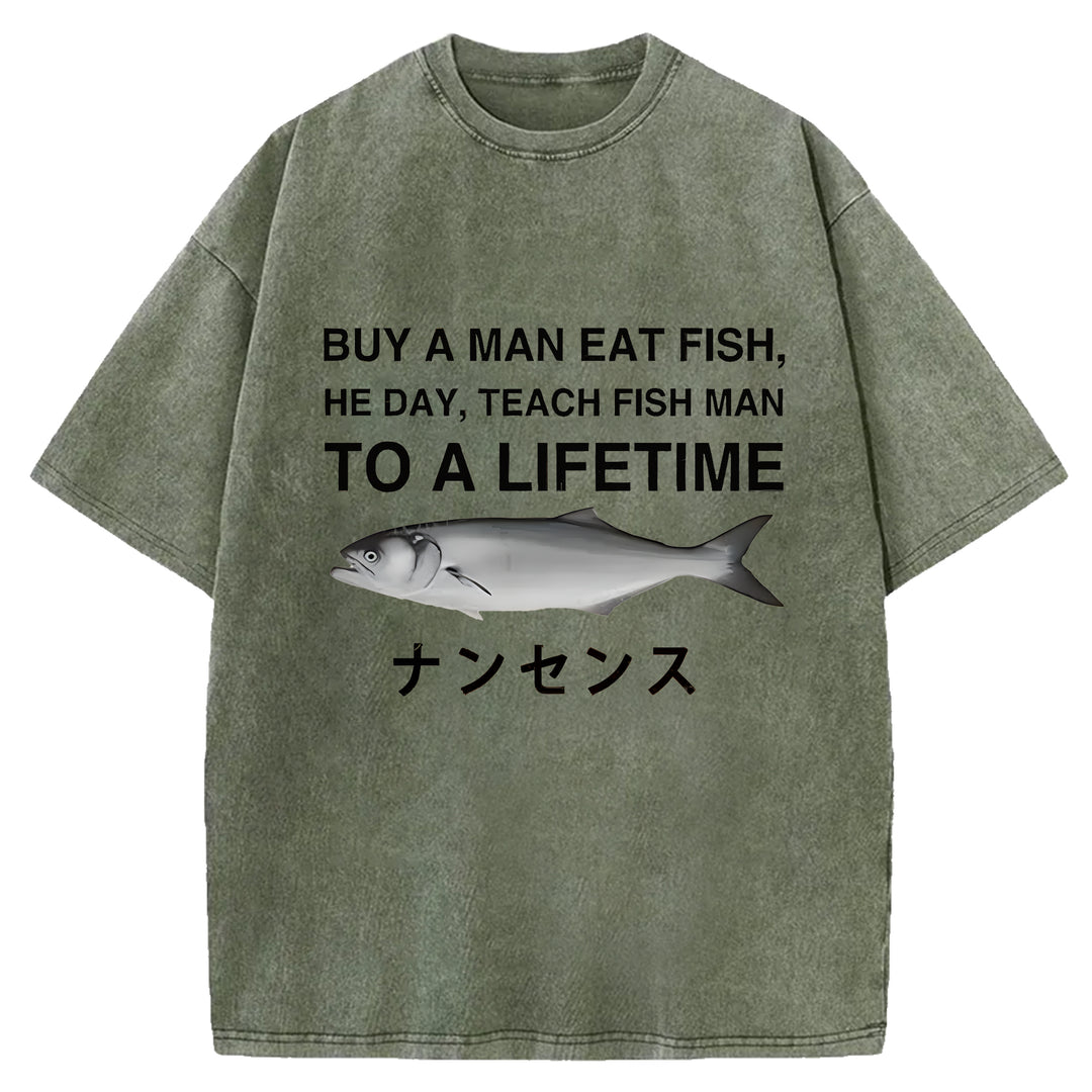 TO A LIFETIME Washed Crew Neck T-shirt