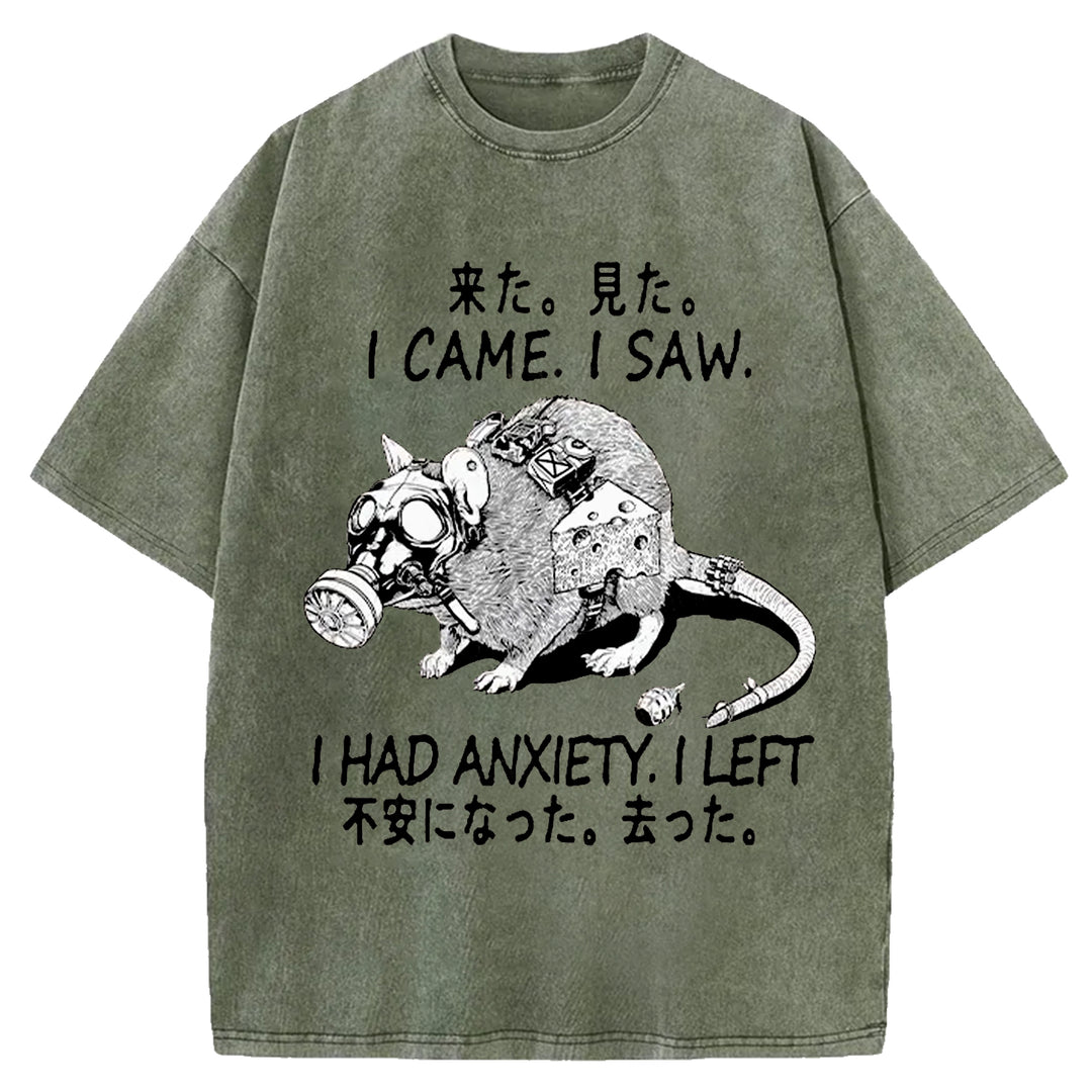Anxious Mouse Washed Crew Neck T-Shirt