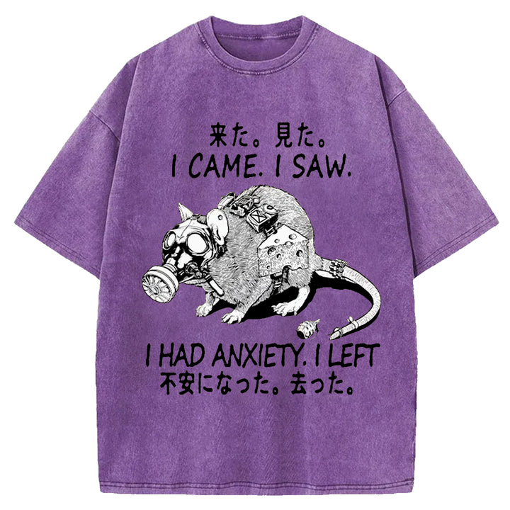 Anxious Mouse Washed Crew Neck T-Shirt