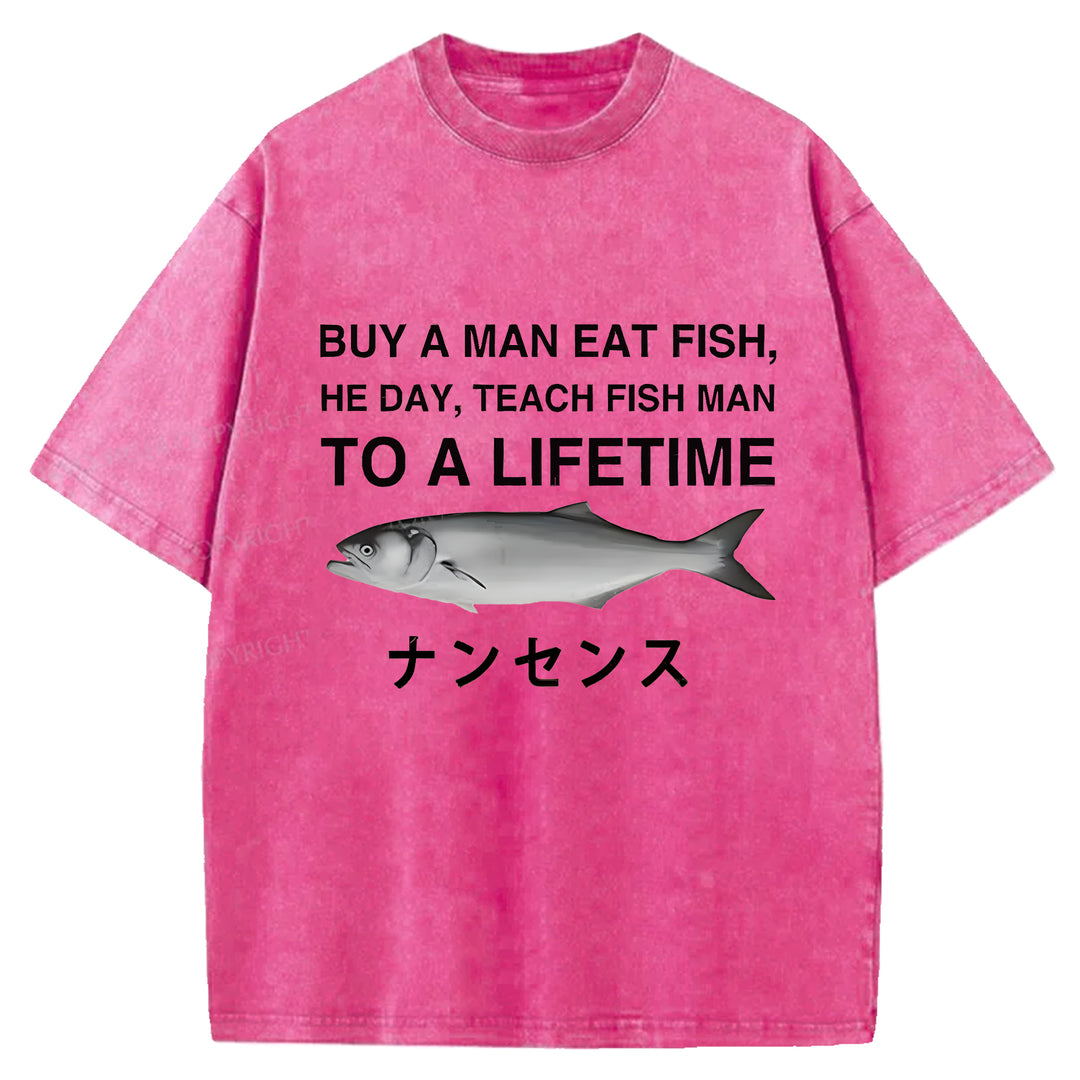 TO A LIFETIME Washed Crew Neck T-shirt