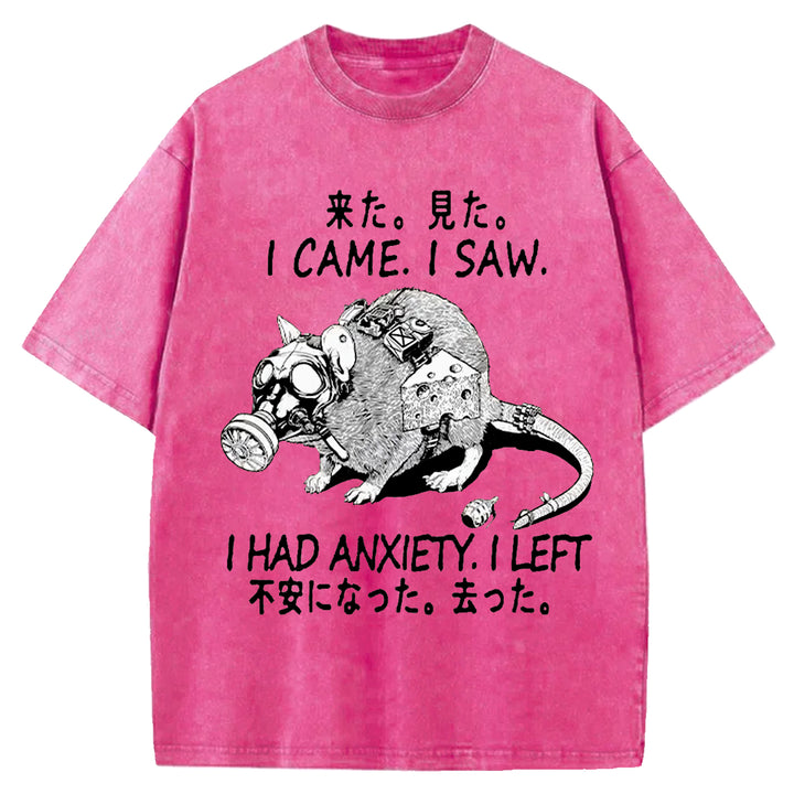 Anxious Mouse Washed Crew Neck T-Shirt