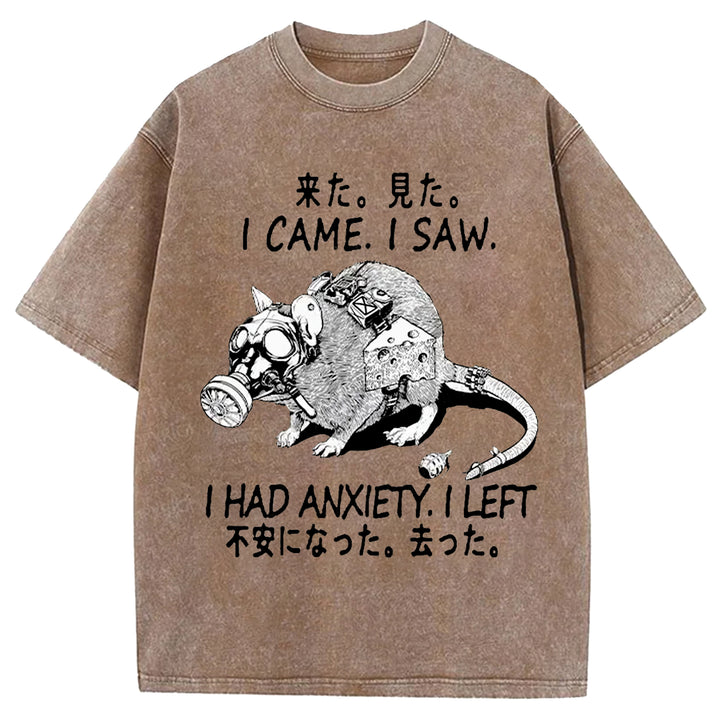 Anxious Mouse Washed Crew Neck T-Shirt