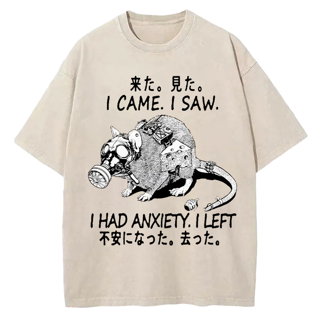 Anxious Mouse Washed Crew Neck T-Shirt
