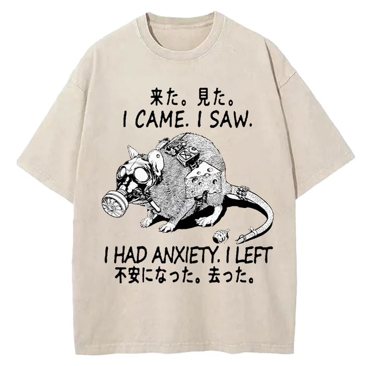 Anxious Mouse Washed Crew Neck T-Shirt
