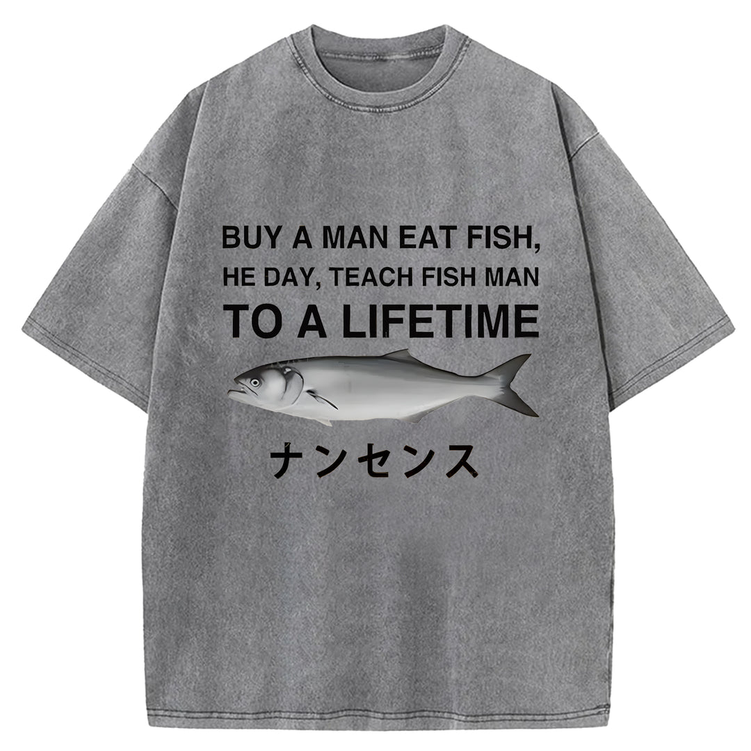 TO A LIFETIME Washed Crew Neck T-shirt