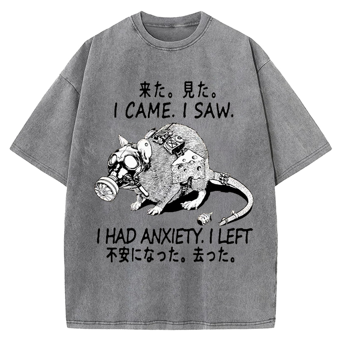Anxious Mouse Washed Crew Neck T-Shirt