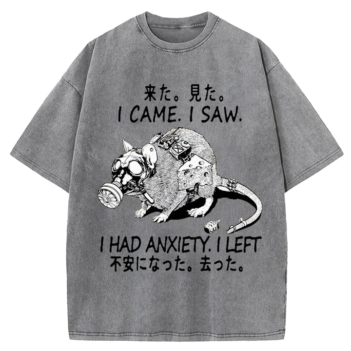 Anxious Mouse Washed Crew Neck T-Shirt