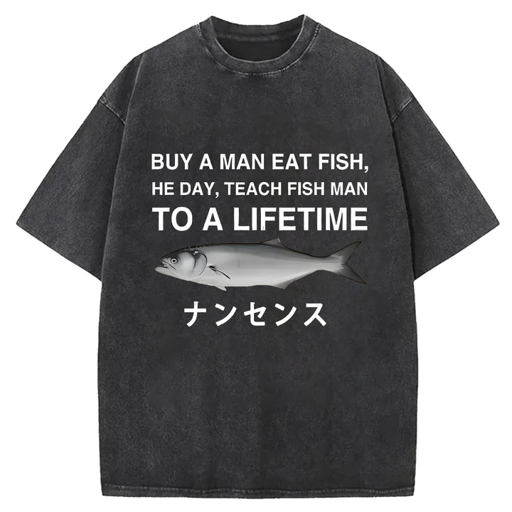 TO A LIFETIME Washed Crew Neck T-shirt