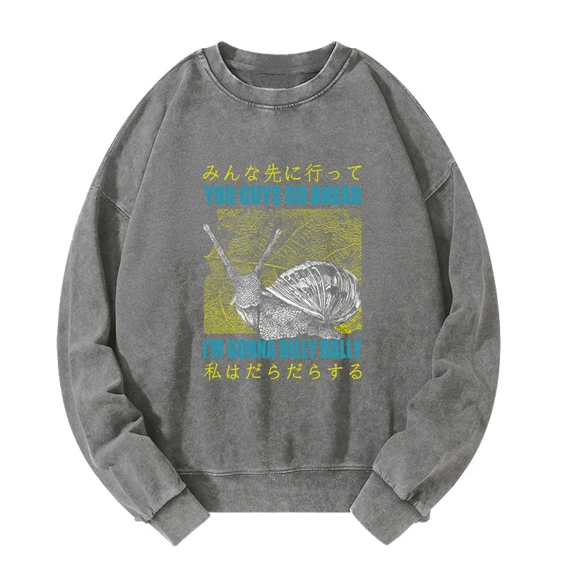 Slow Snail Japanese Washed Sweatshirt
