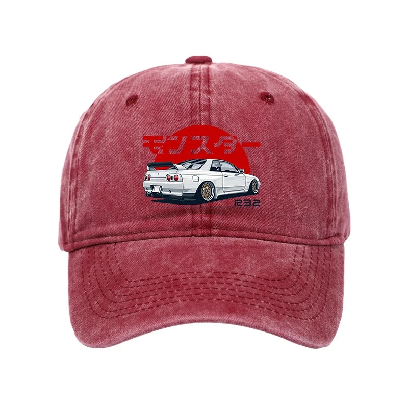 Monster. Skyline R32 GTR Washed Cap