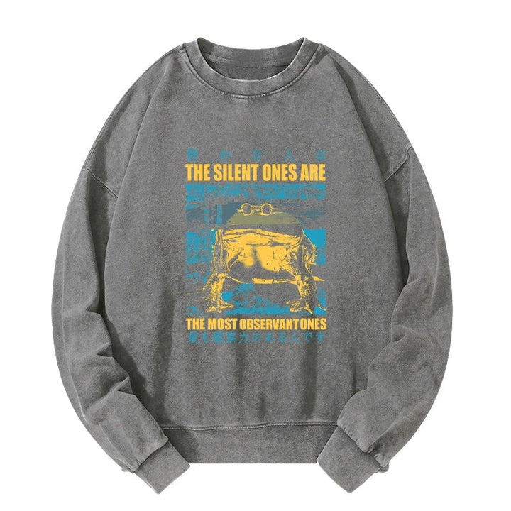 Silent Frog Japanese Washed Sweatshirt