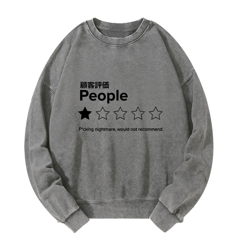 Evaluation People Washed Sweatshirt