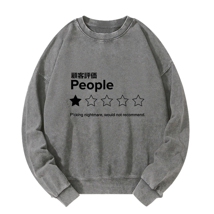 Evaluation People Washed Sweatshirt