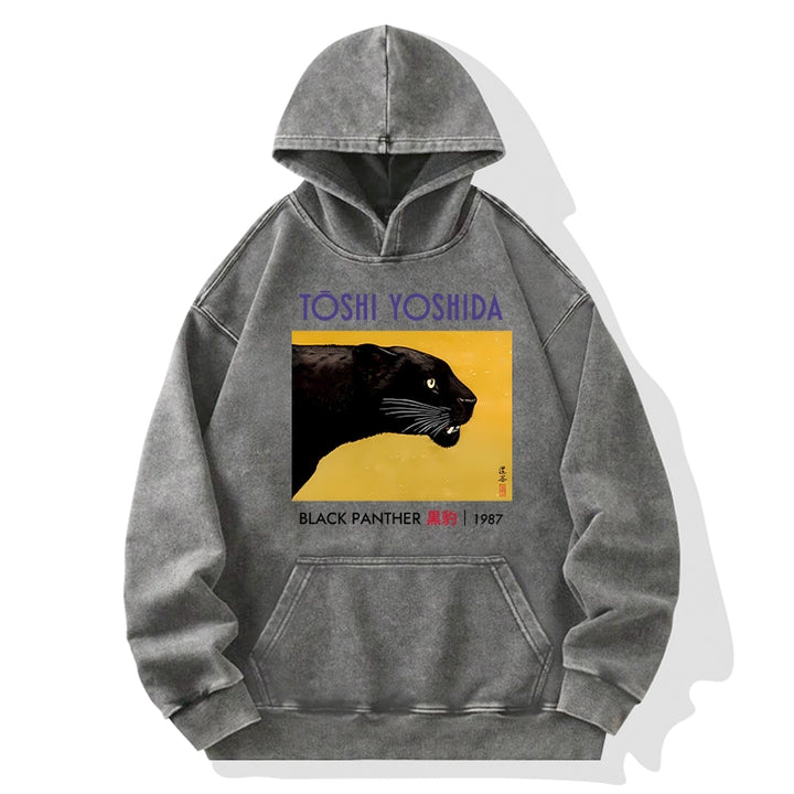 Black Panther Washed Hoodie
