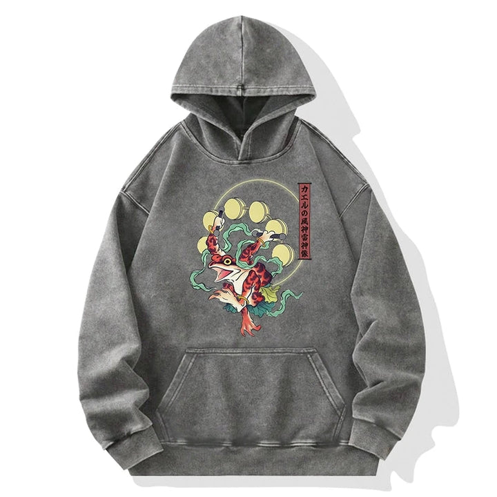 Frog Monster Japanese Washed Hoodie