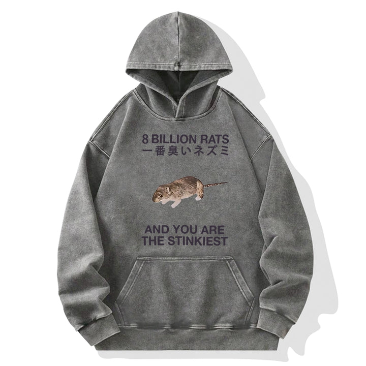 World's Stinkiest Rat Washed Hoodie
