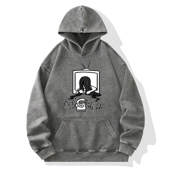 The Ring Sadako Washed Hoodie