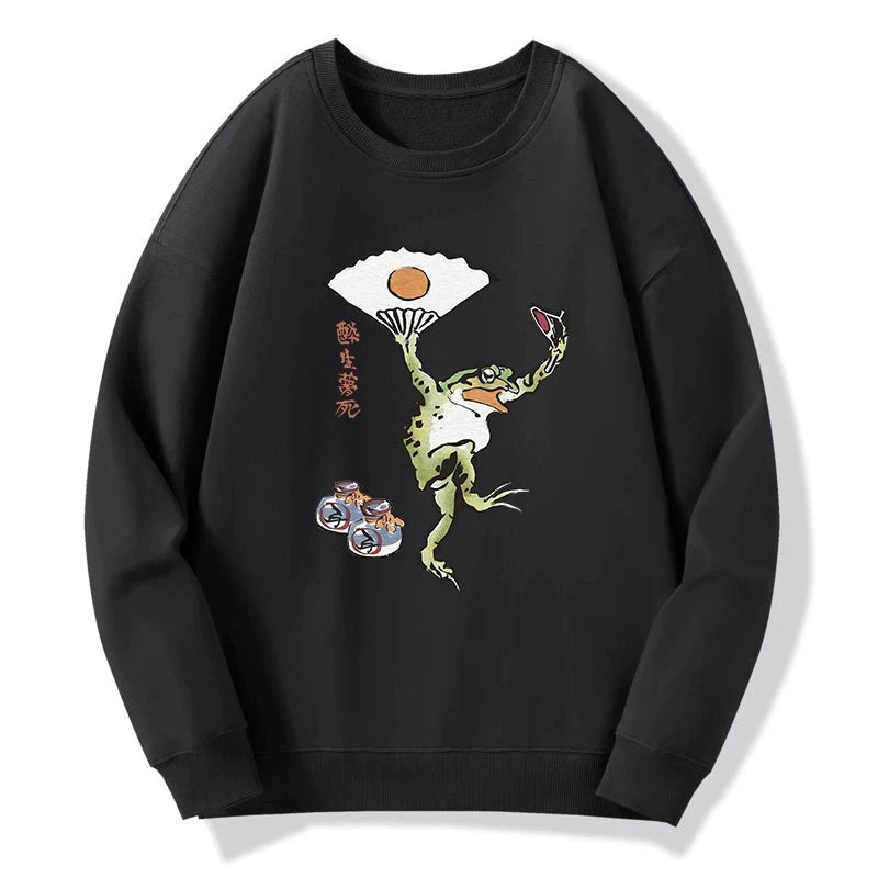 Dancing Frog Japanese Sweatshirt