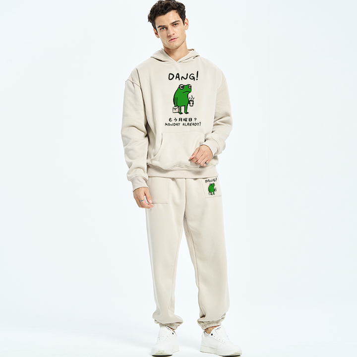 Is It Already Monday Fleece Lined Hoodie Set