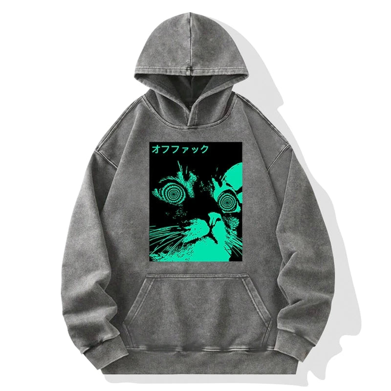 Cool Cat Japanese Washed Hoodie
