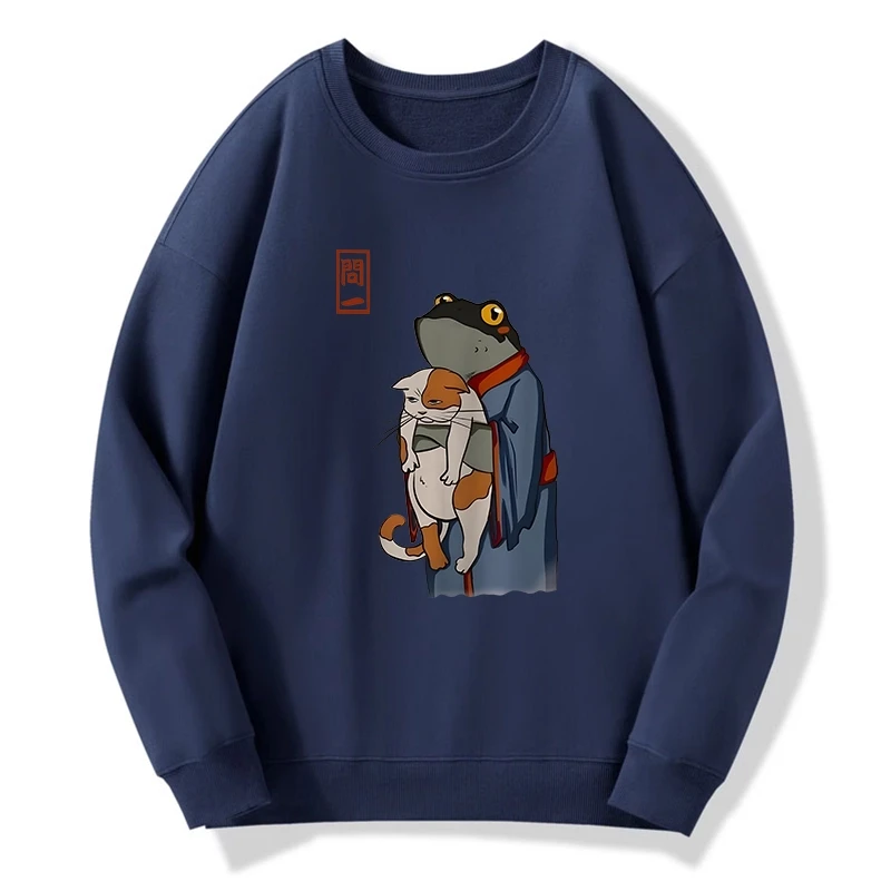 The Frog Holds The Cat Sweatshirt