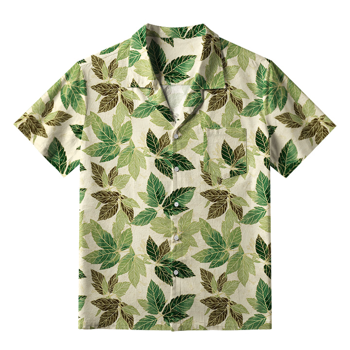 Green Leaf Escape Aloha Hawaiian Shirt