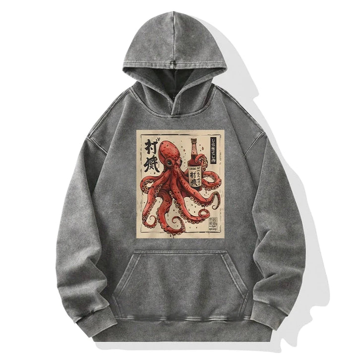 Osaka Sak¨¦ Octopus Washed Hoodie