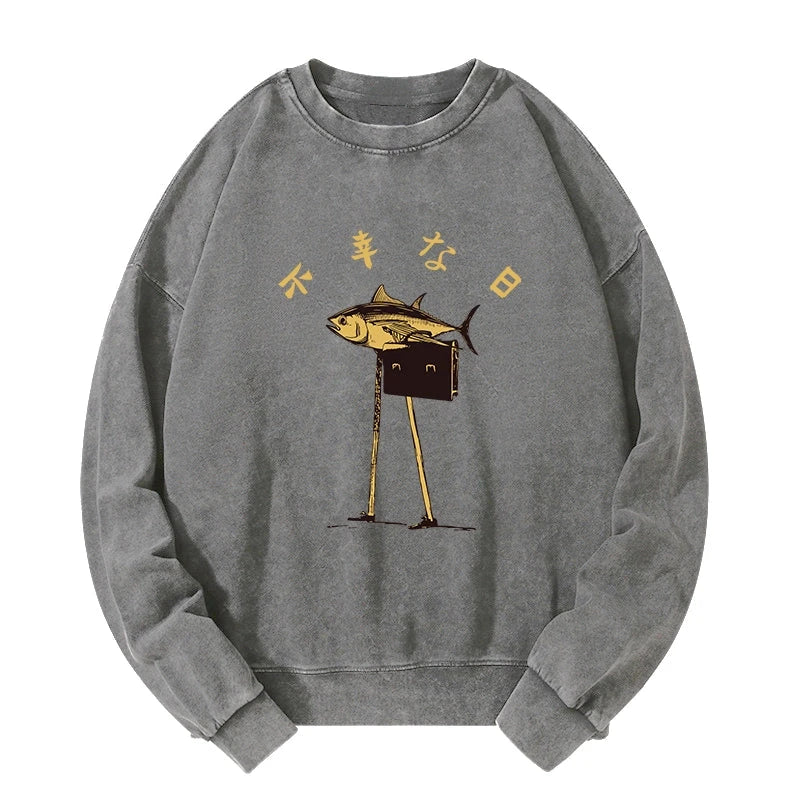 Unlucky Fish Japanese Washed Sweatshirt