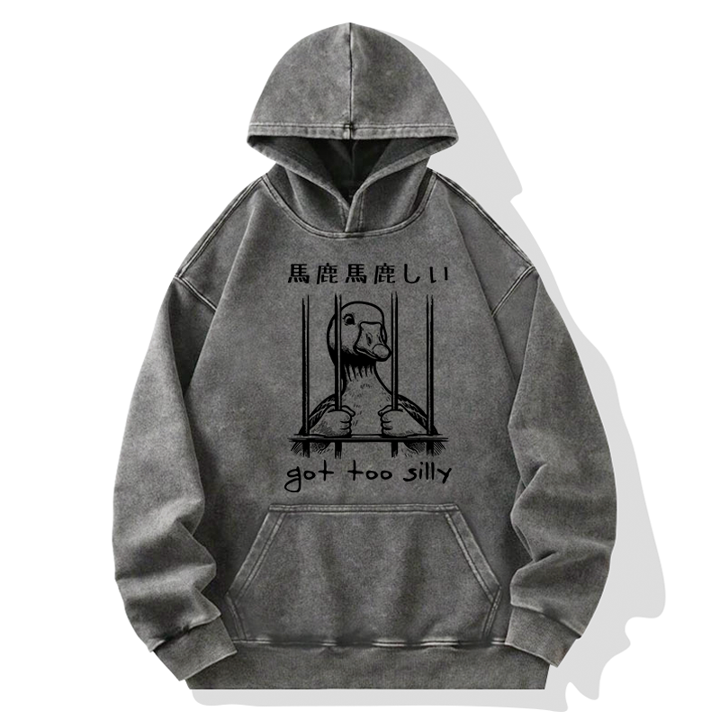 Got Too Silly Washed Hoodie