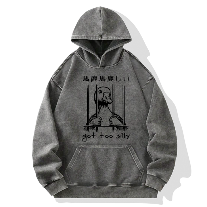 Got Too Silly Washed Hoodie