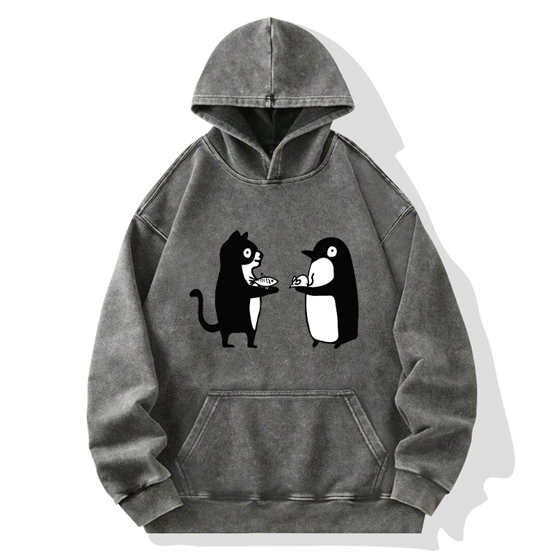 Funny Food Swaps Washed Hoodie