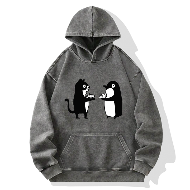 Funny Food Swaps Washed Hoodie