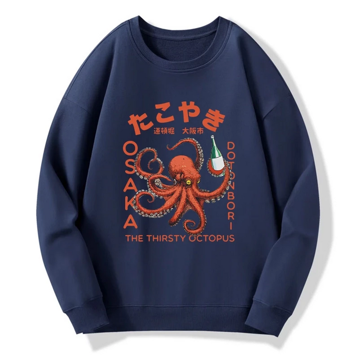 Octopus Drinks Soju Sweatshirt