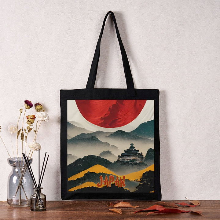 Japanese Mountain Scenery Tote Bag