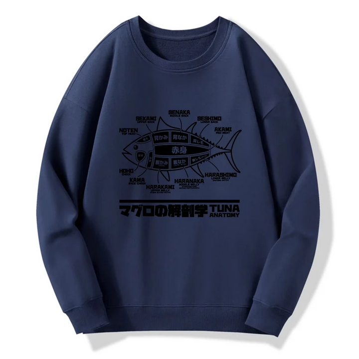 Tuna Dissection Map Japanese Sweatshirt