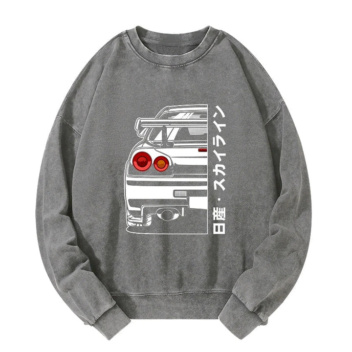 Nissan Skyline GTR R34 Washed Sweatshirt