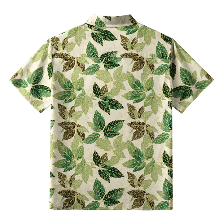 Green Leaf Escape Aloha Hawaiian Shirt
