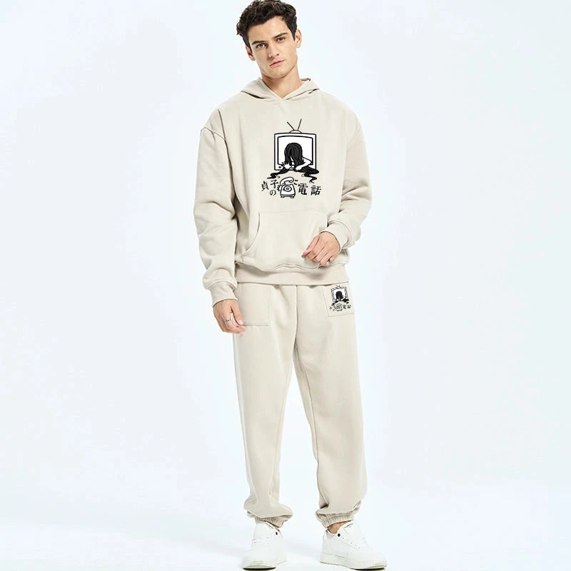 The Ring Sadako Fleece Lined Hoodie Set