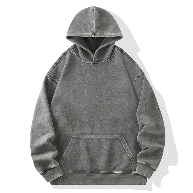 Unisex Basic Washed Hoodie