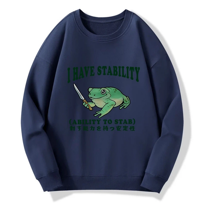 Mentally Stable Assassin Frog Sweatshirt