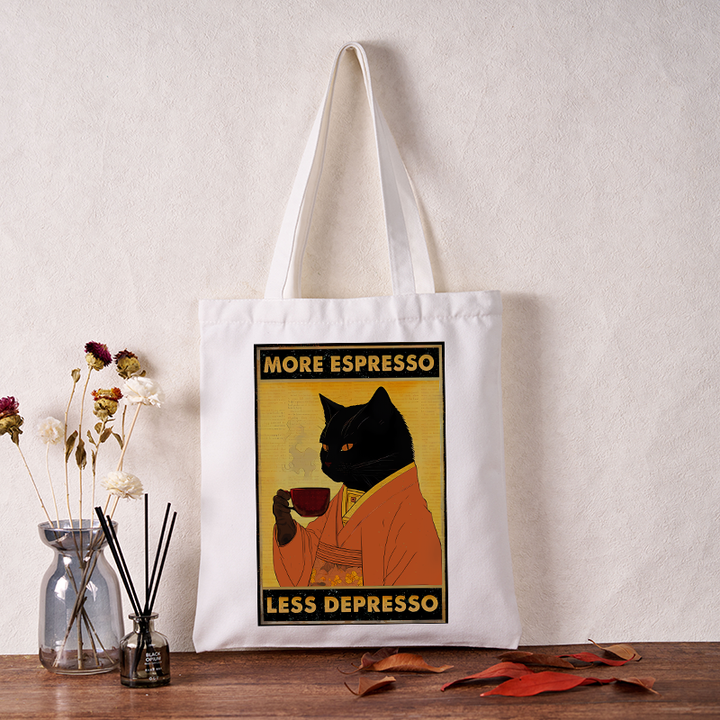Increase Espresso Decrease Distress Tote Bag